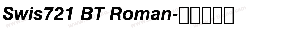 Swis721 BT Roman字体转换